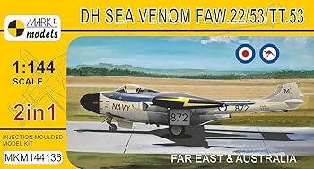 【中古】(非常に良い)マーク1 1/144 オーストラリア海軍 デ・ハビランド シーベノム FAW.22/53/TT.53 極東・オーストラリア 2イン1 プラモデル MKM144136｜GoodLifeStore