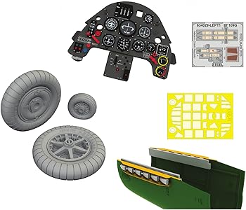 【中古】エデュアルド 1/32 ルックプラス メッサーシュミット Bf109G-2 計器盤・パーツセット (レベル用) プラモデル用パーツ EDU634031｜GoodLifeStore