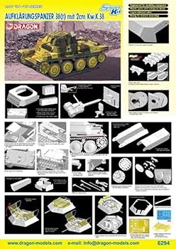【中古】Dragon 1/35 Aufklarungspanzer 38(t) with 2cm Kw.K.38 DN6294｜GoodLifeStore