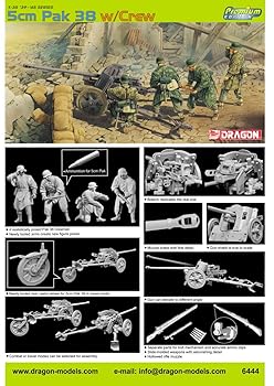 【中古】ドラゴンモデル プラモデル 1/35 ドイツ 5cm 対戦車砲 Pak38 w/クルー(プレミアム E)|GoodLifeStore