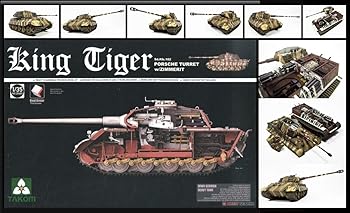 【中古】TAKOM 1/35 ドイツ軍重戦車 キングタイガー ポルシェ砲塔 インテリア/ツィンメリット プラモデル TKO2046｜GoodLifeStore