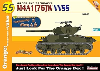 【中古】サイバーホビー 1/35 第二次世界大戦 アメリカ軍 M4A1 76W VVSS シャーマン プラモデル CH9155｜GoodLifeStore
