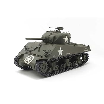 【中古】タミヤ(TAMIYA) 1/35 RCタンクシリーズ No.17 アメリカ M4A3シャーマン戦車 組立キット 専用プロポ 48217|GoodLifeStore