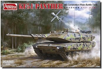 【中古】ライフィールドモデル アミュージングホビー 1/35 ドイツ軍 次世代主力戦車 KF51 パンター プラモデル AMH35A047｜GoodLifeStore