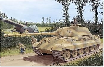【中古】プラッツ ドラゴン 1/72 第二次世界大戦 ドイツ軍 Sd.Kfz.182 キングタイガー ポルシェ砲塔 プラモデル DR7231｜GoodLifeStore