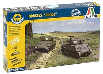 【中古】(非常に良い)プラッツ イタレリ 1/72 WW2 アメリカ M4A3E2 ジャンボ 2輌セット プラモデル IT7520 (戦車)｜GoodLifeStore