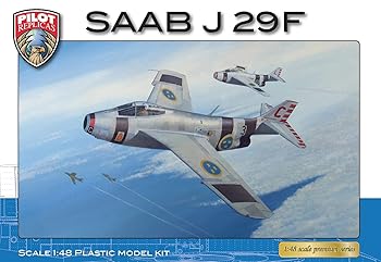 【中古】パイロットレプリカ 1/48 サーブ J29F 戦闘機 プラモデル PLR48A002｜GoodLifeStore