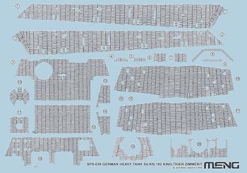 【中古】(非常に良い)モンモデル 1/35 ドイツ キングタイガー ツィメリットデカール プラモデル用デカール MENSPS-039｜GoodLifeStore