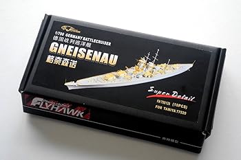 【中古】フライホークモデル 1/700 第二次世界大戦 ドイツ海軍 戦艦 グナイゼナウ (タミヤ77520用) プラモデル用パーツ FLYFH700139|GoodLifeStore
