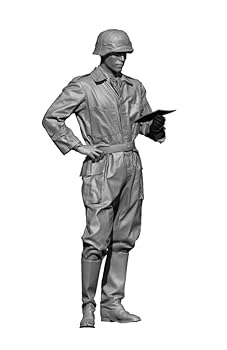 【中古】エイチスリーモデル 1/16 第二次世界大戦 ドイツ戦車 乗組員(イタリアンパターン) レジンキット HS16018|GoodLifeStore