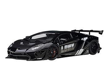 【中古】(非常に良い)AUTOart 1/18 リバティーウォーク LB-WORKS ランボルギーニ アヴェンタドール リミテッドエディション ブラック LBWK/カーボンブラック・ボンネ|GoodLifeStore