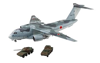 【中古】青島文化教材社 1/144 航空機シリーズ SP 航空自衛隊 C-2輸送機 SP 機動戦闘車 プラモデル|GoodLifeStore