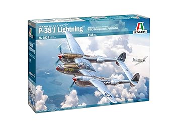 【中古】イタレリ(ITALERI) 1/48 WW2 アメリカ P-38J ライトニング ヨーロッパ戦線 プラモデル IT2834 (飛行機)|GoodLifeStore