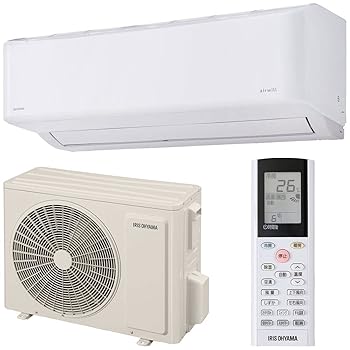 【中古】(非常に良い)アイリスオーヤマ エアコン 14畳 4.0kW 内部清潔機能 空気清浄機能 自動クリーン機能 2021年モデル IAF-4005GF ホワイト