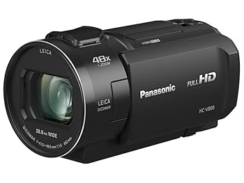 【中古】(人並み外れたに好いたらしい)パナソニック HC-V800K FHD 活動写真風カムコーダー 24倍 ライカ ディコマーレンズ 1/2.5in Bsi検出器 3つのO.I.S.スタビライザーシステム