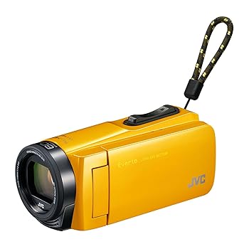 【中古】 JVCKENWOOD JVC テレビカメラ Everio 耐衝撃 耐低温 32GB 黄色 GZ-F270-Y