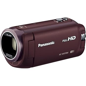 【中古】(非常に良い) パナソニック HDビデオカメラ W570M ワイプ撮り 90倍ズーム ブラウン HC-W570M-T｜GoodLifeStore