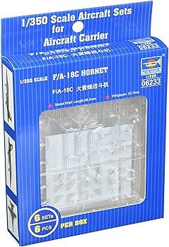 【中古】(非常に良い)トランペッター 1/350 空母艦載機 F A-18C ホーネット プラモデル