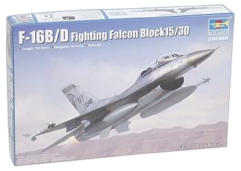 【中古】(非常に良い)トランペッター 1/144 アメリカ空軍 F-16B/D ファイティング・ファルコン Block15/30/32 プラモデル
