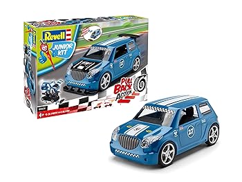 【中古】(非常に良い)ドイツレベル 1/20 ジュニアキットシリーズ プルバック ラリーカー ブルー 色分け済みプラモデル 00834