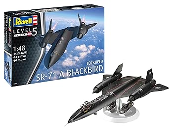 【中古】ドイツレベル(Revell) 1/48 アメリカ空軍 ロッキード SR-71 ブラックバード プラモデル 04967|GoodLifeStore
