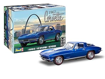 【中古】(非常に良い)ドイツレベル(Revell) アメリカレベル 1/25 67 コルベット クーペ プラモデル 14517 成型色|GoodLifeStore