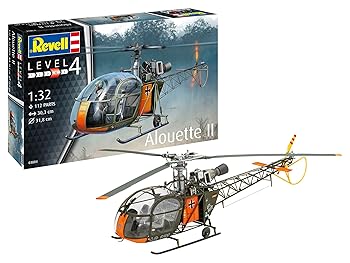 【中古】ドイツレベル 1/32 ドイツ アルエットII プラモデル 03804｜GoodLifeStore 9,550円