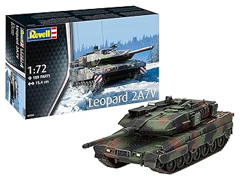 【中古】(非常に良い)ドイツレベル 1/72 ドイツ レオパルド2 A7V プラモデル 03355 (戦車)