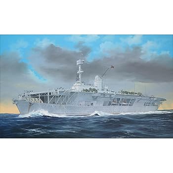 【中古】(非常に良い)トランペッター 1/350 ドイツ海軍 航空母艦 ヴェーザー プラモデル 05633 成型色｜GoodLifeStore