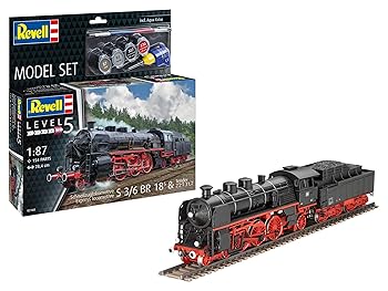 【中古】Revell モデルセット 62168 特急機関車 S3/6 BR 18(5) テンダー付 1:87スケール 未組立/未塗装プラモデルキット｜GoodLifeStore