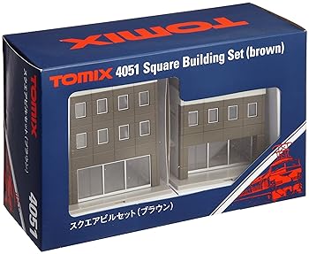 【中古】(非常に良い)トミーテック(TOMYTEC) TOMIX Nゲージ スクエアビルセット ブラウン 4051 鉄道模型用品