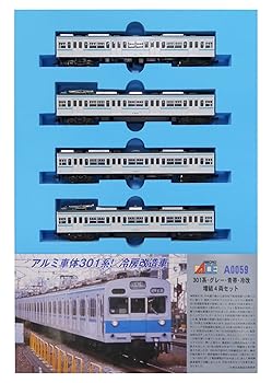 【中古】(非常に良い)マイクロエース Nゲージ 301系 グレー 青帯 冷改 増結4両セット A0059 鉄道模型 電車