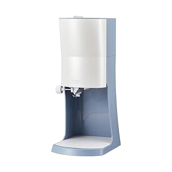 【中古】(人並み外れたに似つかわしい) ドウシシャ 電動ふわふわとろ雪かき氷器プライム 刃の高さ自然調整役立つこと 広々としたお盆（M大きさ） 青み