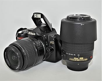 【中古】(非常に良い)Nikon デジタル一眼レフカメラ D40 ダブルズームキットII ブラック D40BWZII｜GoodLifeStore