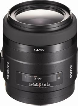 【中古】Sony sal-35 F14g 35 mm f / 1.4 Aspherical Gシリーズ標準レンズfor Sony AlphaデジタルSLRカメラ(認定Refurbished )｜GoodLifeStore