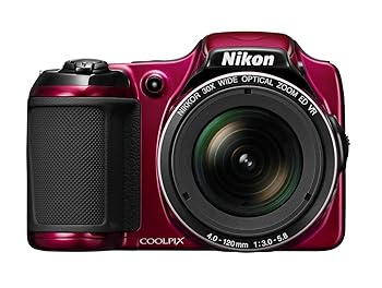 【中古】(非常に良い)Nikon COOLPIX 26403B L820 16 MP CMOS デジタルカメラ 30倍ズームレンズ フルHD 1080pビデオ 赤 (再生品)