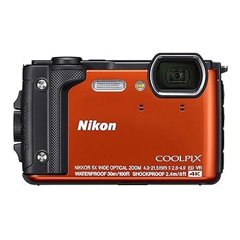 【中古】(非常に良い)Nikon W300 防水/水中デジタルカメラ 3インチTFT液晶 ブラック|GoodLifeStore