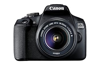【中古】Canon EOS 2000D Kit [18-55 DC III] DSLR Camera - International Version - No Warranty (Black)｜GoodLifeStore