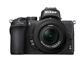 【中古】(非常に良い)Nikon Z50 + Z DX 16-50mm Mirrorless Camera Kit (209-point Hybrid AF, High Speed Image Processing, 4K UHD Movies, High Resolution LCD Mo