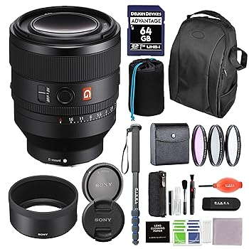 【中古】Sony FE 50mm F1.2 GM (SEL50F12GM) フルフレームレンズバンドル バックパック 72mm 3PCフィルターキット Lexar 64GB 、一脚 + その他 | Sony 50｜GoodLifeStore
