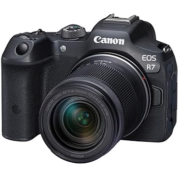 【中古】Canon (キャノン) ミラーレス一眼カメラ EOS R7 RF-S18-150mmレンズ 動画ブログ用 4K 60p動画 32.5 MP 画質 DIGIC X 画像処理 デュアルピクセル|GoodLifeStore