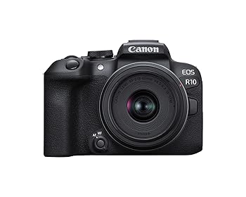 【中古】(非常に良い) Canon キヤノン ミラーレスVlogカメラ EOS R10 RF-S18-45mm F4.5-6.3 はSTMレンズキット 24.2万画素 4K動画 DIGIC Xイメージプロセッサー 高速|GoodLifeStore