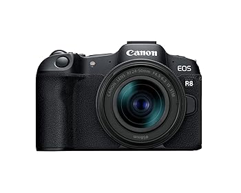 【中古】 Canon EOS R8 フルフレーム ミラーレスカメラ RF24-50mm F4.5-6.3 IS STMレンズ 24.2MP 4Kビデオ DIGIC X イメージプロセッサー 被写体検知&ト｜GoodLifeStore