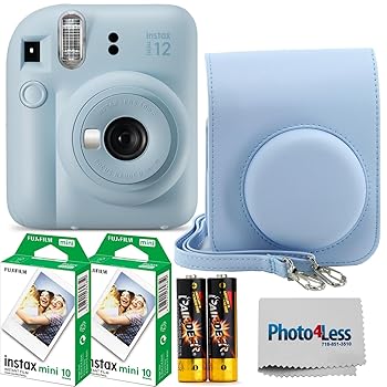 【中古】(非常に良い)FUJIFILM インスタントフィルムカメラ Instax Mini 12 パステルブルー 富士フィルム Instax Mini ツインパック インスタントフィルム 20枚 保護 43,360円