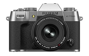 【中古】(非常に良い)Fujifilm X-T50 ミラーレス一眼カメラ XF16-50mmF2.8-4.8 R LM WRレンズキット - シルバー
