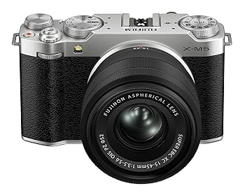 【中古】Fujifilm X-M5 ミラーレス一眼カメラ XC15-45mmF3.5-5.6 OIS PZ レンズキット - シルバー|GoodLifeStore