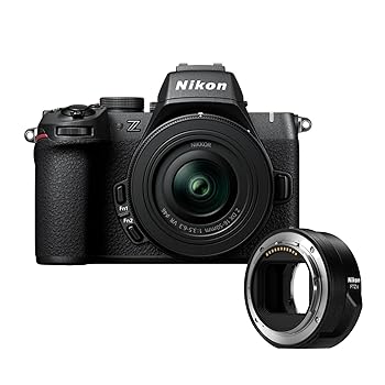 【中古】(非常に良い)Nikon Z50 II 20.9 MP DXフォーマット軽量コンパクトミラーレスカメラ 16-50mmレンズバンドル Nikon FTZ IIマウントアダプター (2アイテム)