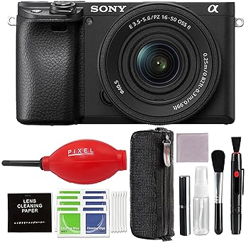 【中古】Sony a6400 ミラーレスカメラ 16-50mm f/3.5-5.6 II レンズとPixel Advanced アクセサリーブロワー クリーニングキット | Sony a6400 ILCE6400KB｜GoodLifeStore