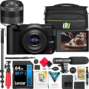 【中古】Canon EOS R50 V ミラーレスカメラ コンテンツクリエーター用 14-30mm F4-6.3 is STM PZ レンズキット 6895C012 バンドル デコギア写真バッグ +|GoodLifeStore