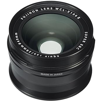 【中古】(非常に良い)富士フィルム フジノン ワイドコンバージョンレンズ X100シリーズカメラ用 ブラック (WCL-X100 B II)
